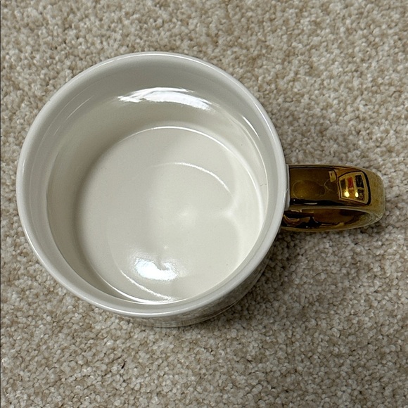 Letter “A” White Ceramic Floral Mug NWOT - Picture 4 of 7